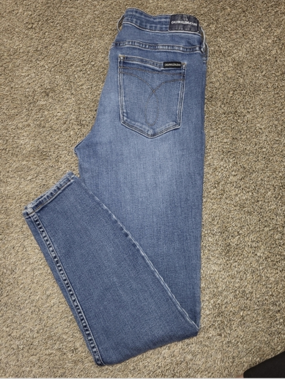 Calvin Klein Womens Medium Wash Midrise Jeans Size 6/30